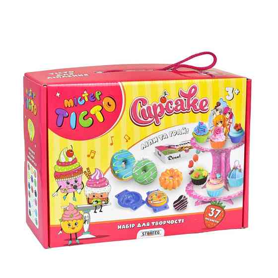 Дитячий набір для творчості "Містер тісто Cupcake" 41016, 37 предметів Вінниця