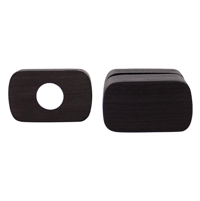 Дверна накладка під WC M&T Minimal2.0 148510 Cr-K чорний брошований Київ - фото 1