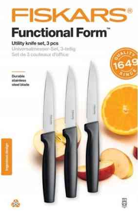 Кухонний Набір Ножів 3 предмети Fiskars "Functional Form" (1057563) Нержавіюча сталь Нововолинськ