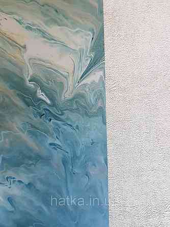 Шпалери вінілові Grandeco One roll one motif 1.59x2.8 панно мурал 3д лофт під камінь червоні сині коричневі Київ