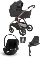 Дитяча коляска Espiro Code zestaw 4w1 z fotelikiem Cybex Cloud T i-Size i bazą Base T 10 Clever Black Київ - фото 1