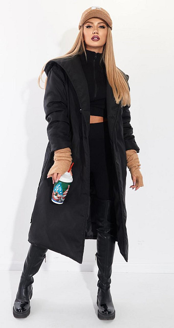 Модне пальто з плащової тканини (42) Київ - фото 1