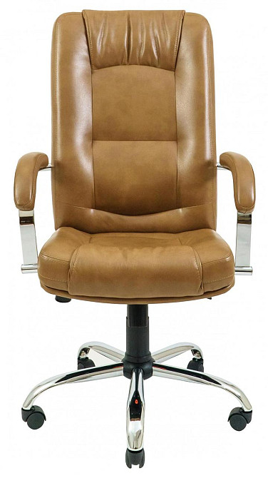 Офисное Кресло Руководителя Richman Alberto Titan Cream Хром М3 MultiBlock Светло-Коричневый Киев - изображение 2