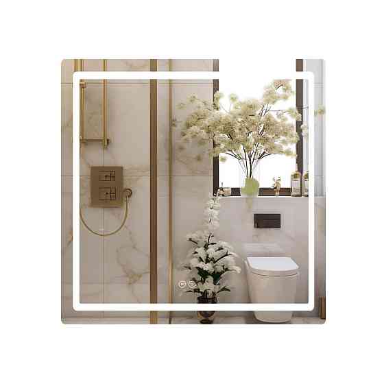 Дзеркало Qtap Mideya 800x800 з LED-підсвіткою Touch, з антизапотіванням, диммером QT2078NCF8080W Київ