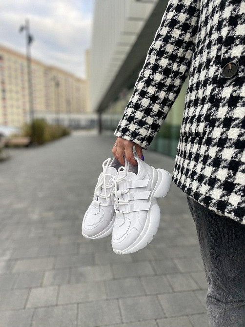 Кроссовки женские M.KRAFT белые натуральная кожа низкий ход 36р.37р.38р. (5280) Коломия - фото 10