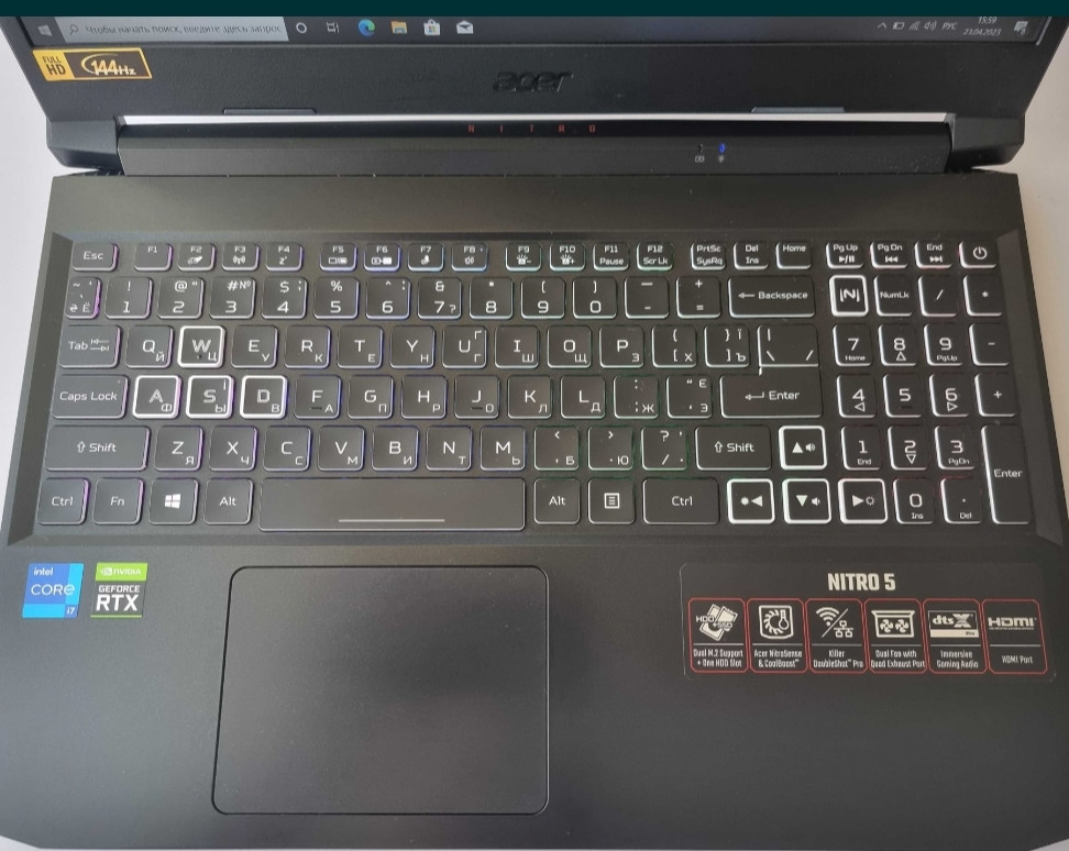 Ноутбук ACER Nitro 5 I7 11800H/RTX 3060/RAM16GB/SSD 512Gb/144Hz Київ - фото 4