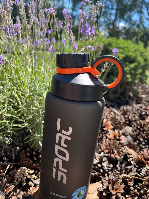 Пляшка для води CASNO 800 мл KXN-1242 Чорна Каменское - изображение 2