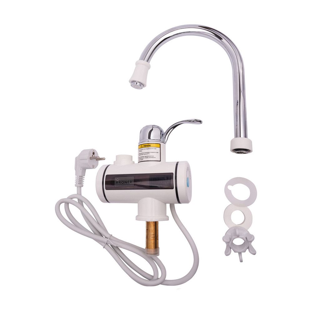 Кухонный кран с электронагревом Kroner KRM Volt - CW091 с дисплеем Киев - изображение 9