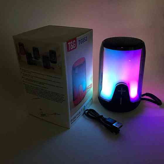 Хорошая bluetooth колонка TG652, Колонка блютуз светящаяся для вечеринки на улице FD-95 Львов
