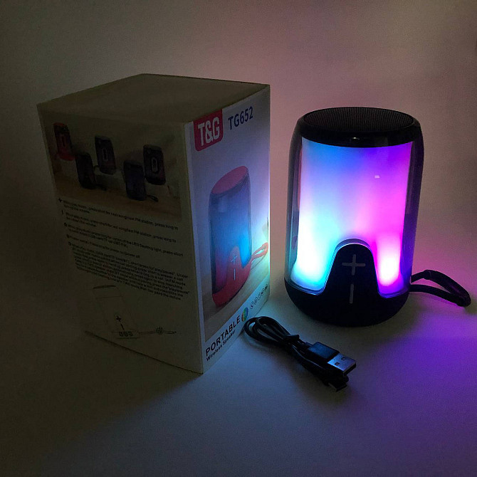 Хорошая bluetooth колонка TG652, Колонка блютуз светящаяся для вечеринки на улице FD-95 Львов - изображение 1