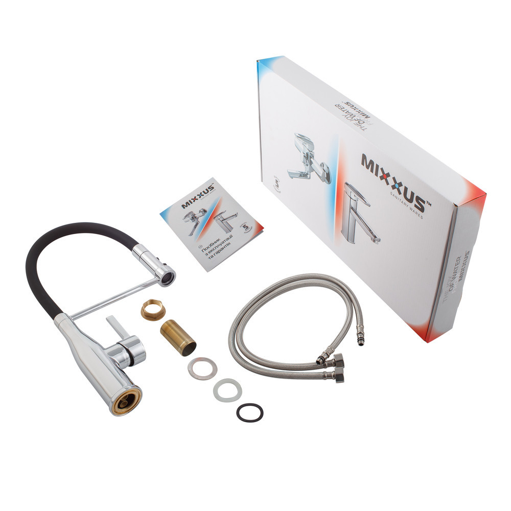 Кухонний змішувач Mixxus Premium Summer 017 REFL.BLACK MI6960 Харків - фото 6