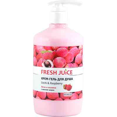 Гель для душа Fresh Juice Litchi & Raspberry 750 мл (4823015936166) Винница
