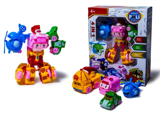Робот-трансформер 4 в 1 Робокар Полли Robocar Poli, код 1795 Одесса