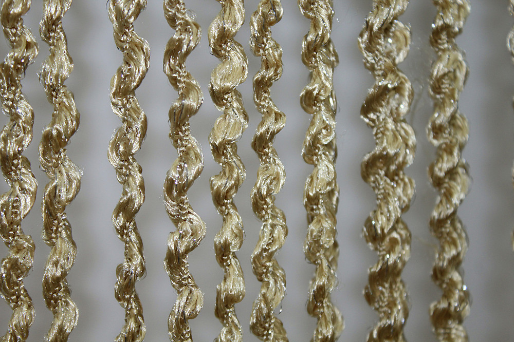 Шторы-нити спираль с люрексом Бежевый 300х300см 1 шт (61-058) Киев - изображение 6