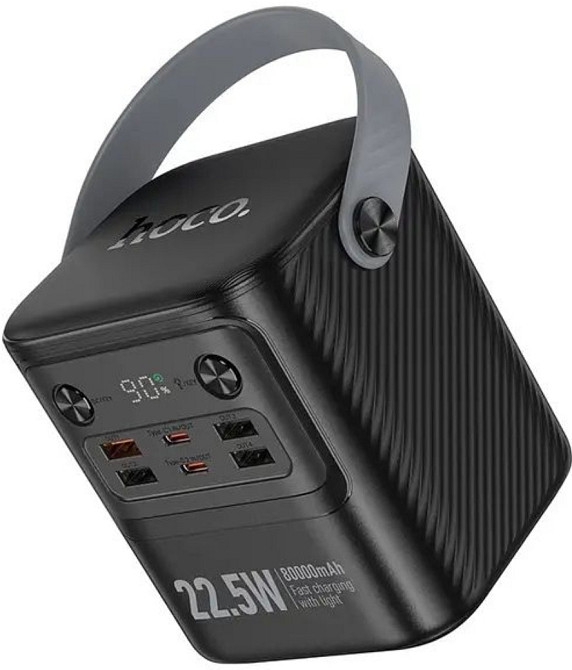 Павербанк зі швидкою зарядкою 22.5W 80000mAh та ліхтарем HOCO J152 Киев - изображение 4