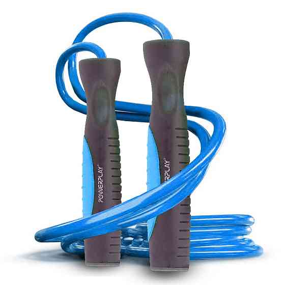 Скакалка PowerPlay 4204 Classic Jump Rope Блакитна (2,7m.) Кам'янське
