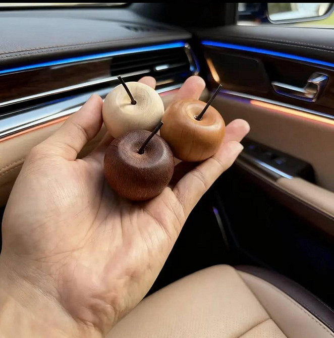 Набір деревʼяних арома-дифузорів у формі яблук, 3 шт Київ - фото 3