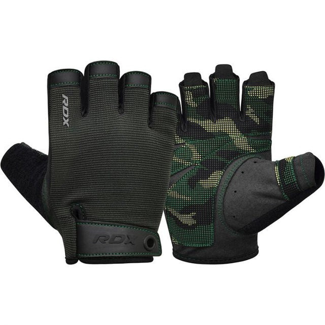 Рукавички для фітнесу RDX T2 Half Army Green PLUS-L Кам'янське - фото 1