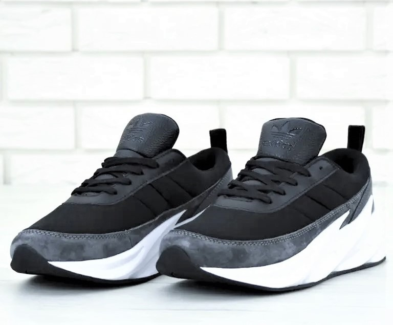 Кроссовки Adidas $harks Мужские Адидас Чёрные Акулы (размеры: 41,42,43,44,45) Видео Обзор Днепр - изображение 5