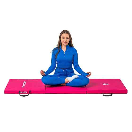 Мат гимнастический THUNDER MG-02, 180 х 60 х 5 см, розовый Киев