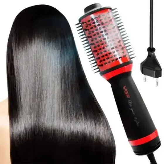 Фен-щетка для укладки волос VGR V 415 / Стайлер для волос 2 в 1 1000 Вт Коломыя