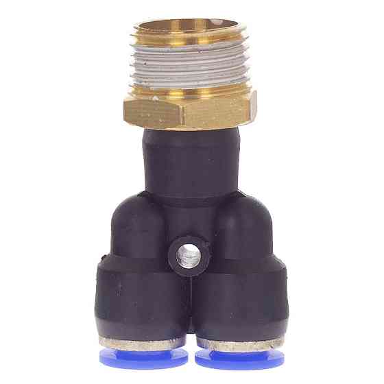 Штуцер цанговий (Y-подібний) Ø 6мм МТ 3/8" SIGMA (7027781) Рівне
