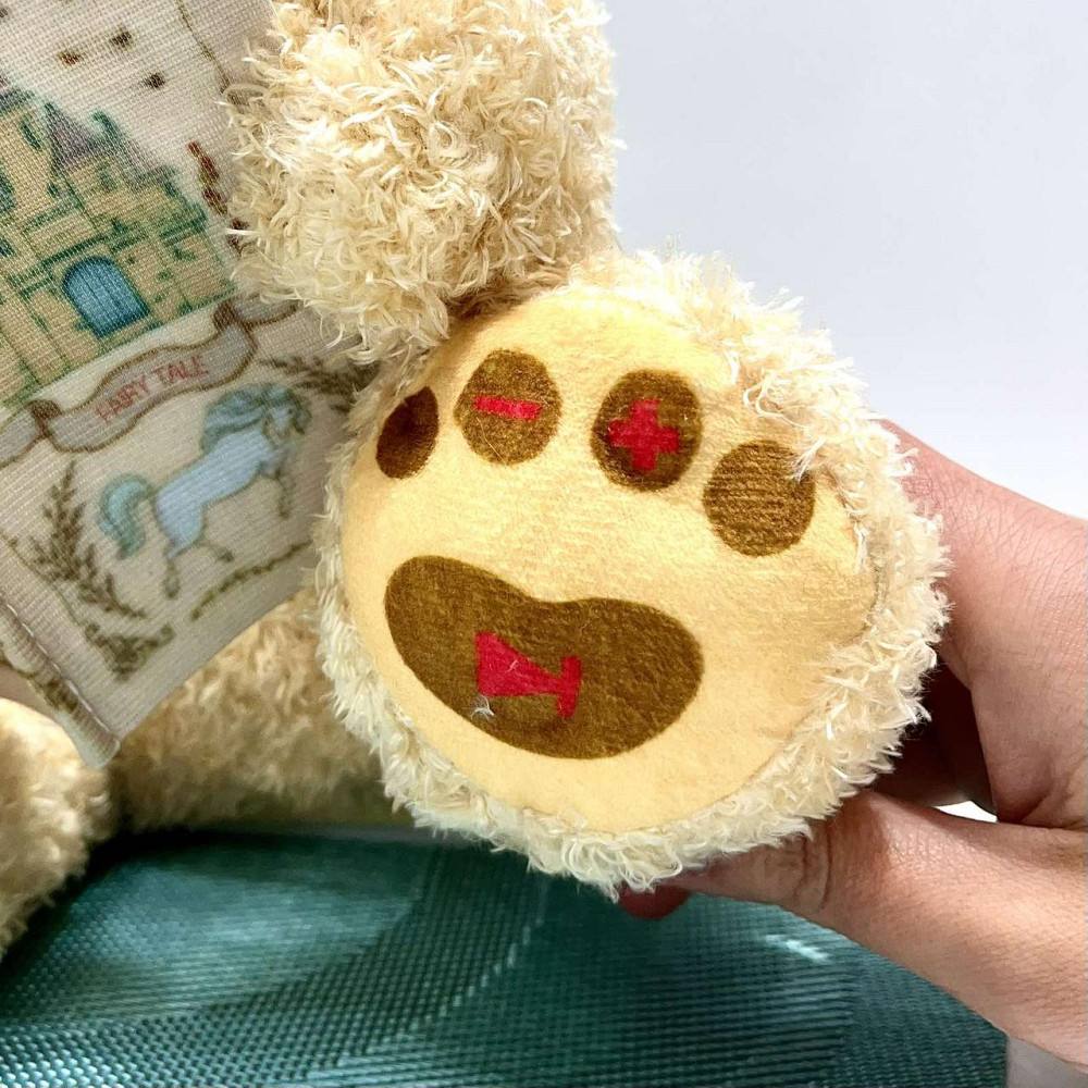 Ведмедик інтерактивний LIMO TOY Казочник 8 карток з казками 25см Бежевий (FT 0034) Чернигов - изображение 5