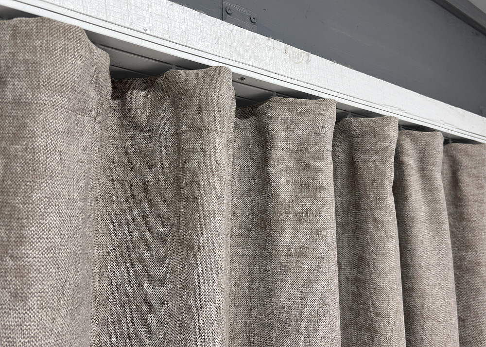 Шторна преміум тканина шеніл однотонний, колекція "VELMIRA Rich" колір тауп 1929ш Київ - фото 6