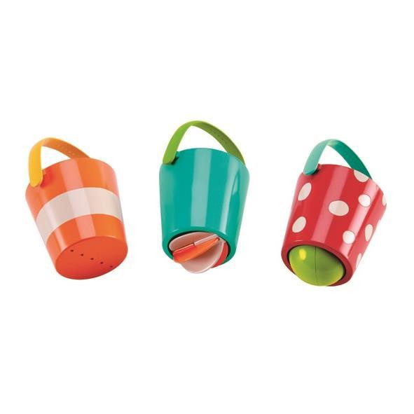 Набор игрушек для ванной Hape Счастливый ведерка 3 шт. (E0205) Харьков - изображение 1