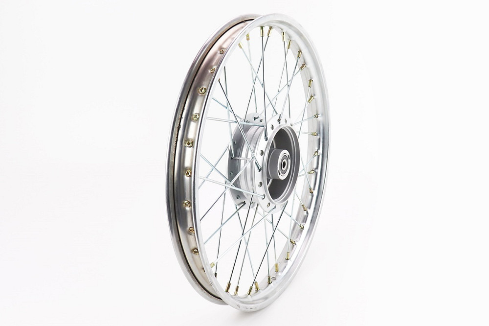 Диск передній спицьований (колесо) 1,2-17" DELTA, хром (вісь 10мм) Київ - фото 2