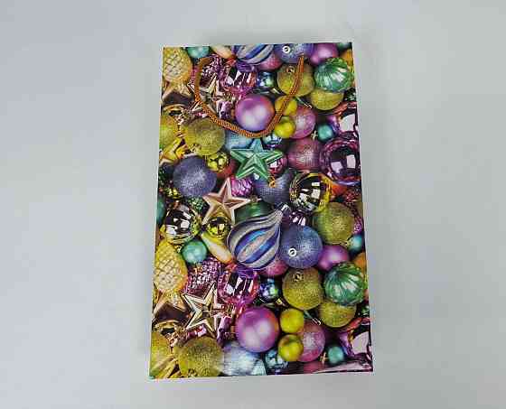 Новорічні пакети для подарунків, середній 17x26x8-029 (12 шт.) Харків