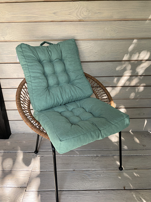 Подушка для стульев (50x50х8 см) Decorator Соро цвет бирюзовый 84-051 Киев - изображение 7