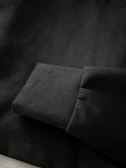 Жіночий стильний оверсайз худі з ланцюжком щільний замш на ​​дайвінгу Одеса - фото 12