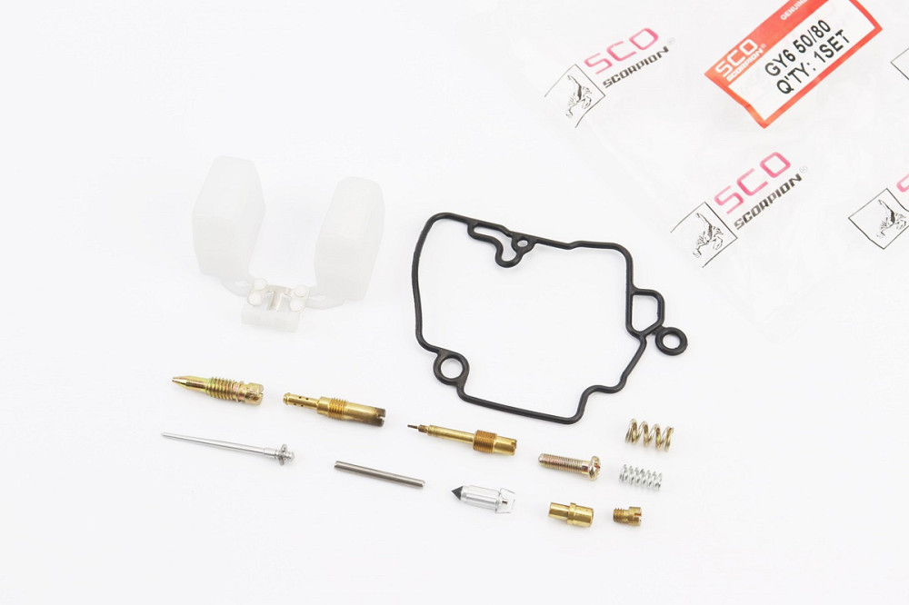 Ремонтний к-кт карбюратора 50-80cc, 12 деталей + поплавець Київ - фото 1