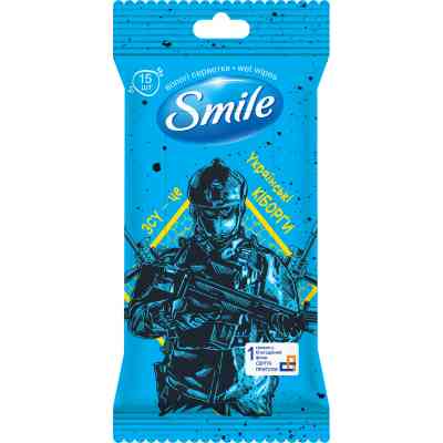 Вологі серветки Smile Разом до Перемоги 15 шт. (4823071656381) Вінниця