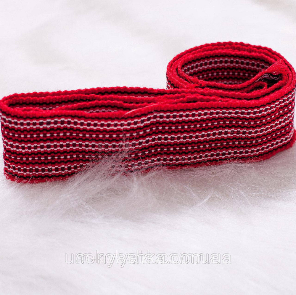 Пояс під вишиванку тканий червоний Кривий Ріг - фото 10