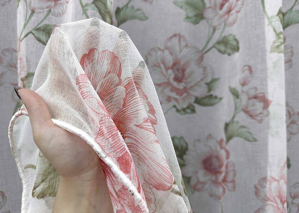 Тюль VR-Textil 1867т Flora Батист Разноцветный 250х270 см (42-0986) Киев - изображение 4