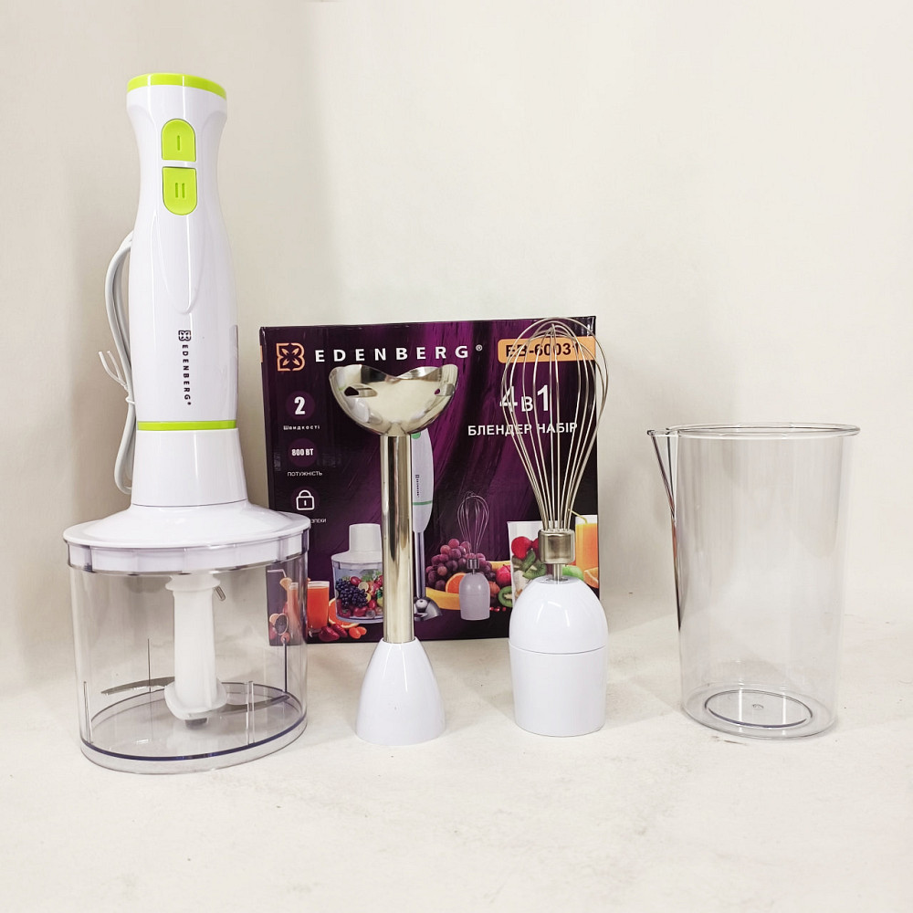 Блендер для детского пюре для дома, Электрический блендер измельчитель Настольный смузи UK-34 Львов - изображение 2
