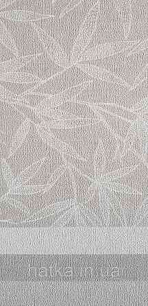 Шпалери вінілові на флізеліні метрові Rasch Novella 1,06х10 листя гілки матові білі на бежевому Київ