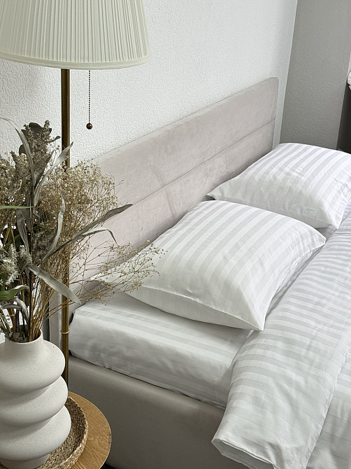 Ecotton Наволочка зі страйп-сатину 1 шт. Ecotton 70х70 см готельна білий Киев - изображение 2