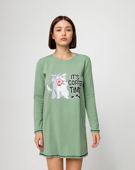 Туніка з довгим рукавом Nicoletta 83611 S, Світлий хакі Київ - фото 2