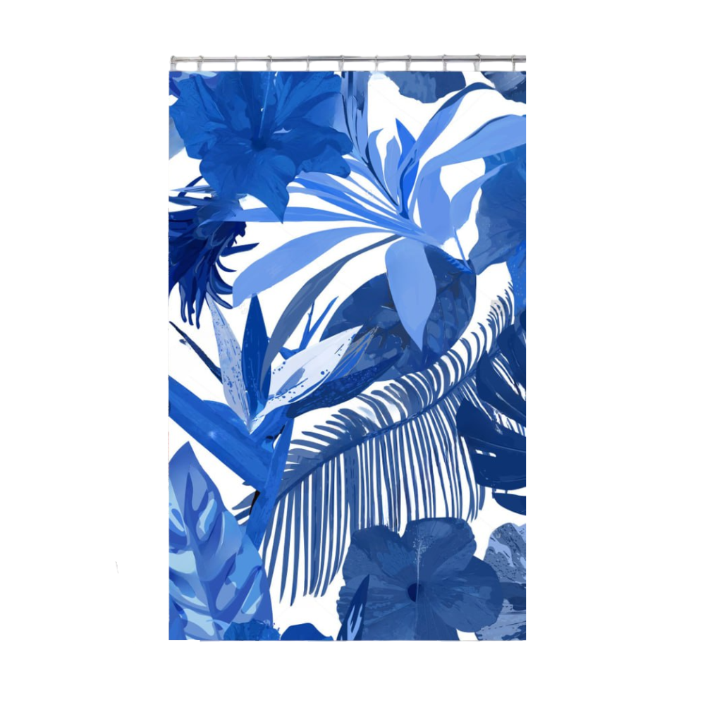 Шторка для душа и ванной комнаты с водоотталкивающим покрытием, цвет синий с принтом Каменец-Подольский - изображение 2