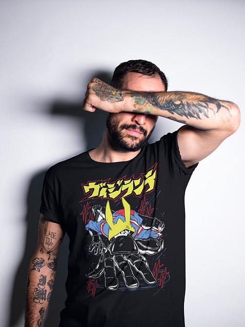 Футболка для хлопчика з аніме принтом Моя геройська академія оверсайз (зріст від 165 до 180) Чорний AnimeJ0432m Дніпро - фото 2