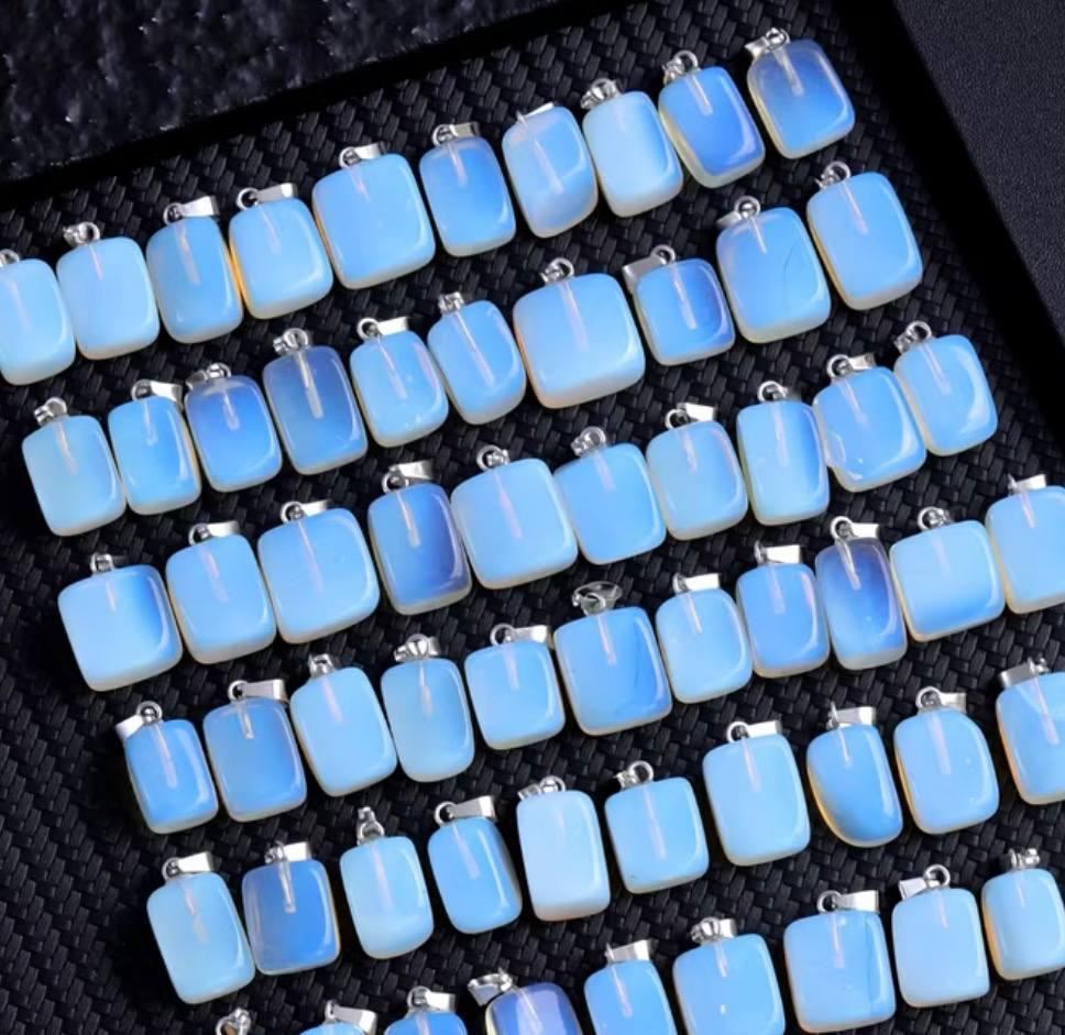 Кулон камінь опал прямокутний підвіска без шнурка 1 шт Київ - фото 2