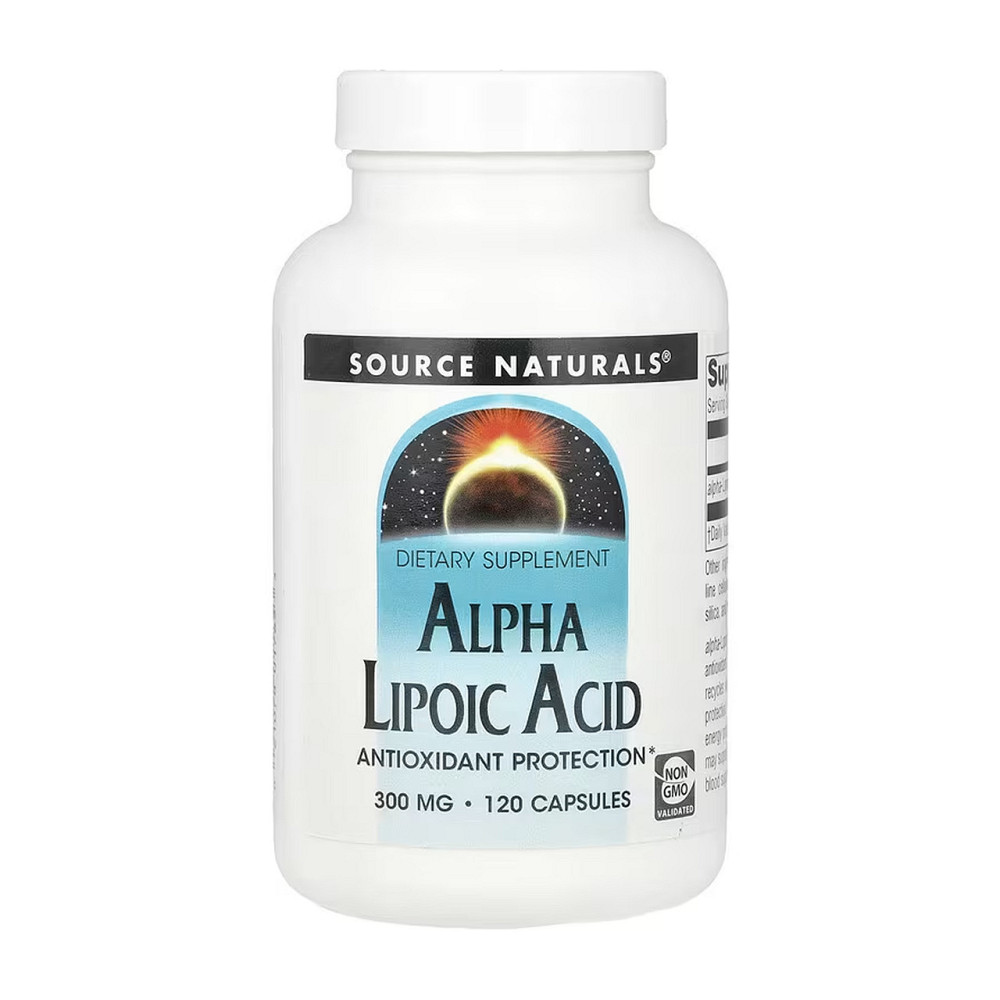 Альфа-липоевая кислота 300 мг Source Naturals Alpha Lipoic Acid 120 капс Киев - изображение 1