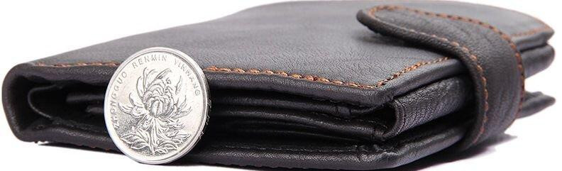 Кошелек мужской Vintage 14497 Черный Киев - изображение 8