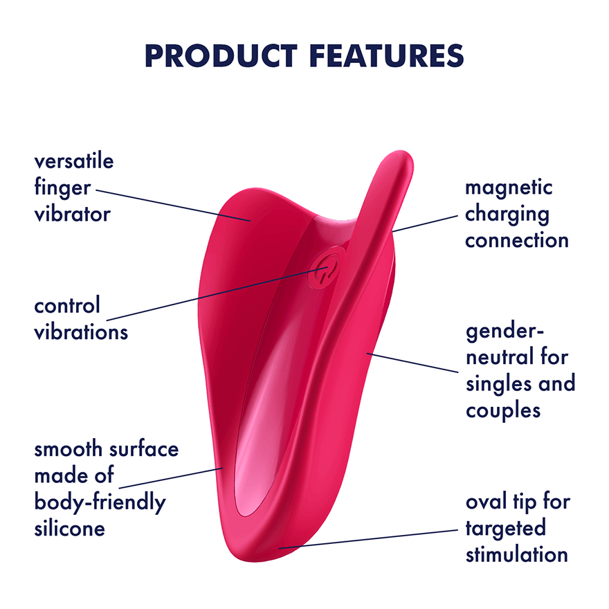 Вибратор на палец High Fly розовый Satisfyer (Германия) Sex Aura Киев - изображение 2