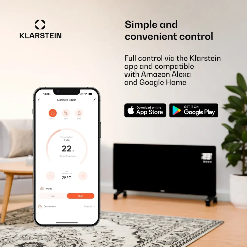 Инфракрасное полотно KLARSTEIN Wonderwall Smart Bornholm (10045472) 1200Вт 120х60см Германия Днепр - изображение 7