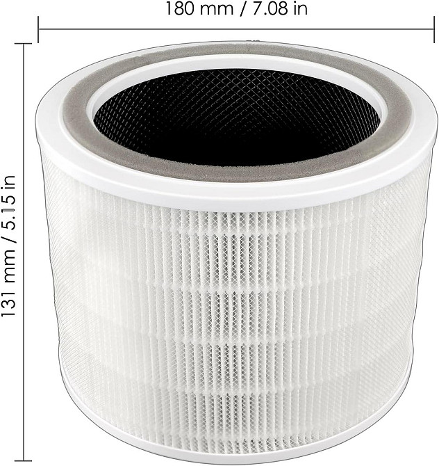 Змінні фільтри для очищувача повітря Levoit HEPA Core 200S H13 Smart Wi-Fi з активованим вугіллям комплект 2 шт Київ - фото 7