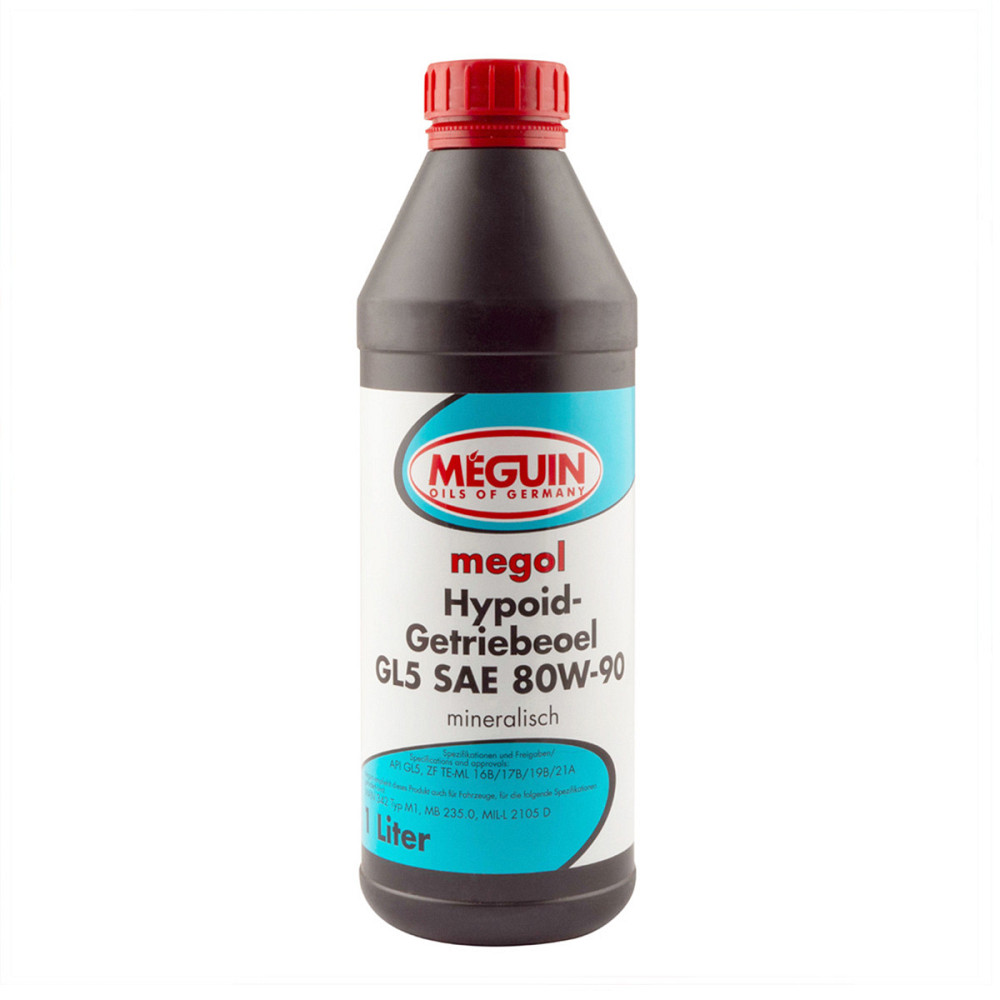 Олива трансмісійна Meguin HYPOID-GETRIEBEOEL GL5 SAE 80W-90 1 л — гіпоїдна трансмісійна олива для КПП, редукторів та мостів | 4868 Ковель - фото 1
